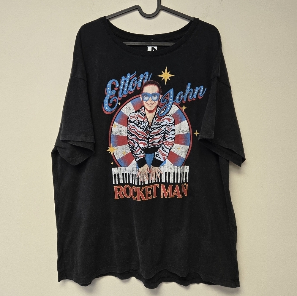 Elton John Rocket Man Licensed Band Tee XXL - Picture 6 of 11